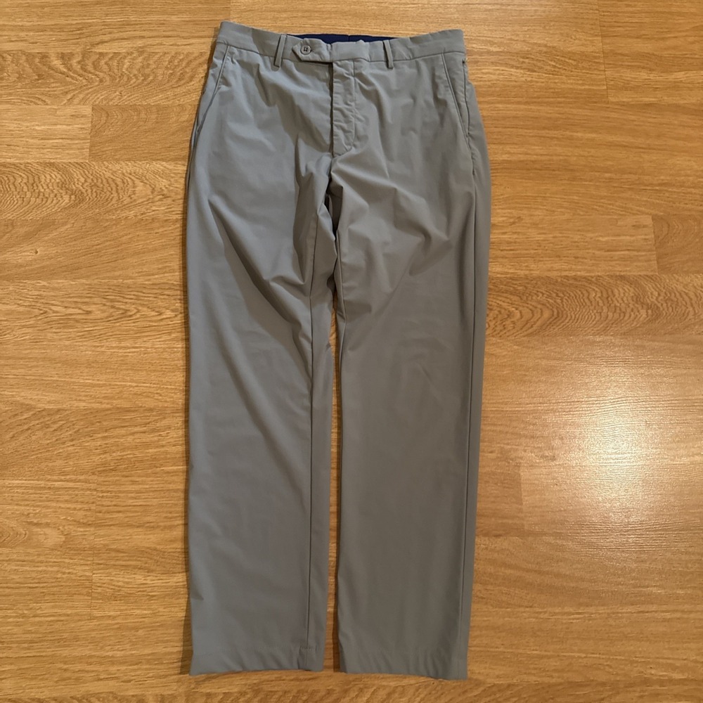 Zanella Noah‎ Dress Pants Men's Gray 32x28 Active Stretch Comfort Made In Italy